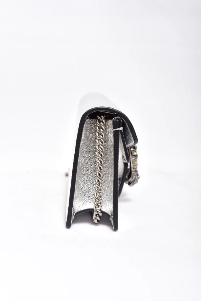 Gucci Mini Silver Bag - Image 4