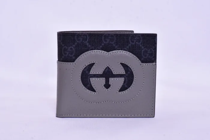 Gucci Grey GG Leather Wallet - Image 2