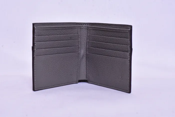 Gucci Grey GG Leather Wallet - Image 4