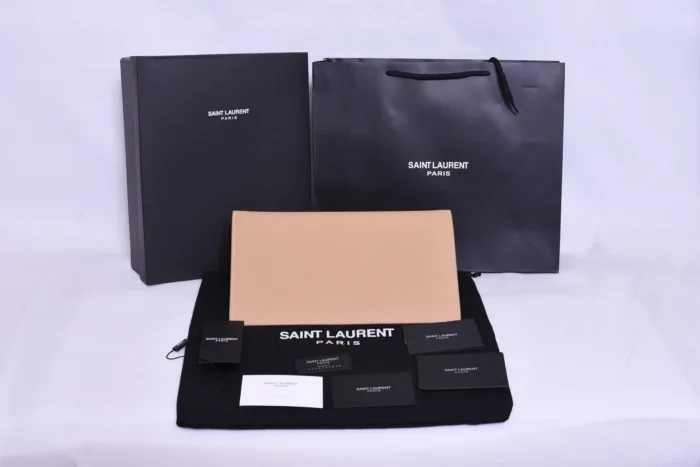 YSL Golden Logo Clutch - Image 2