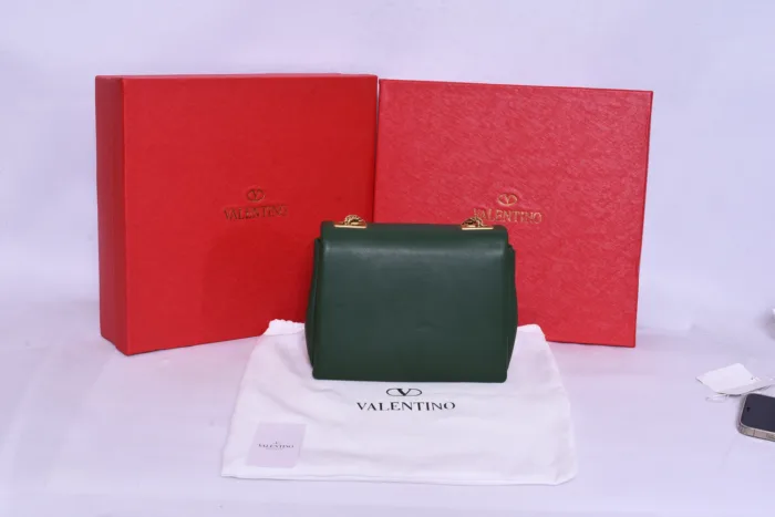 Valentino Logo Dark Green Mini Bag - Image 2