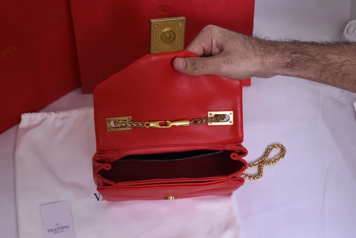 Valentino Logo Red Mini Bag - Image 4