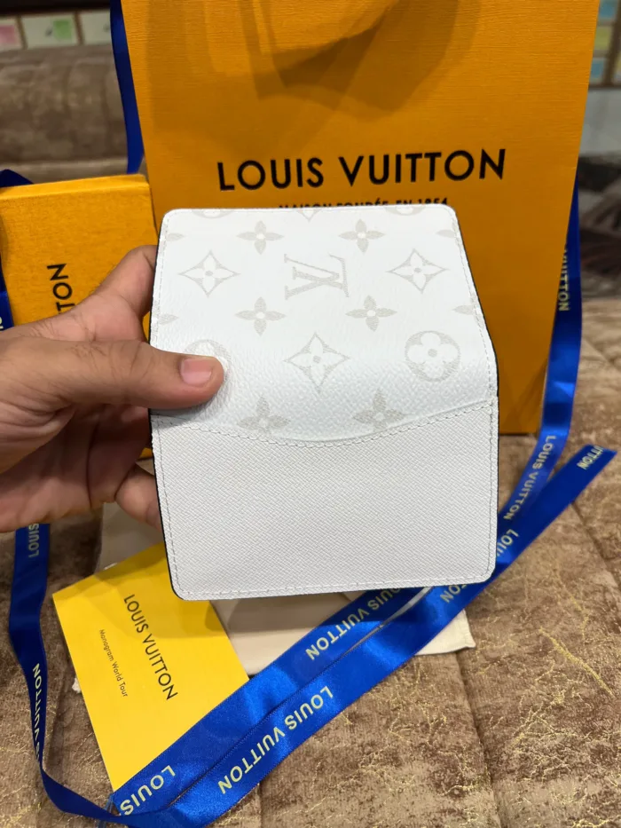 LV White Pocket Organizer Wallet - Image 4