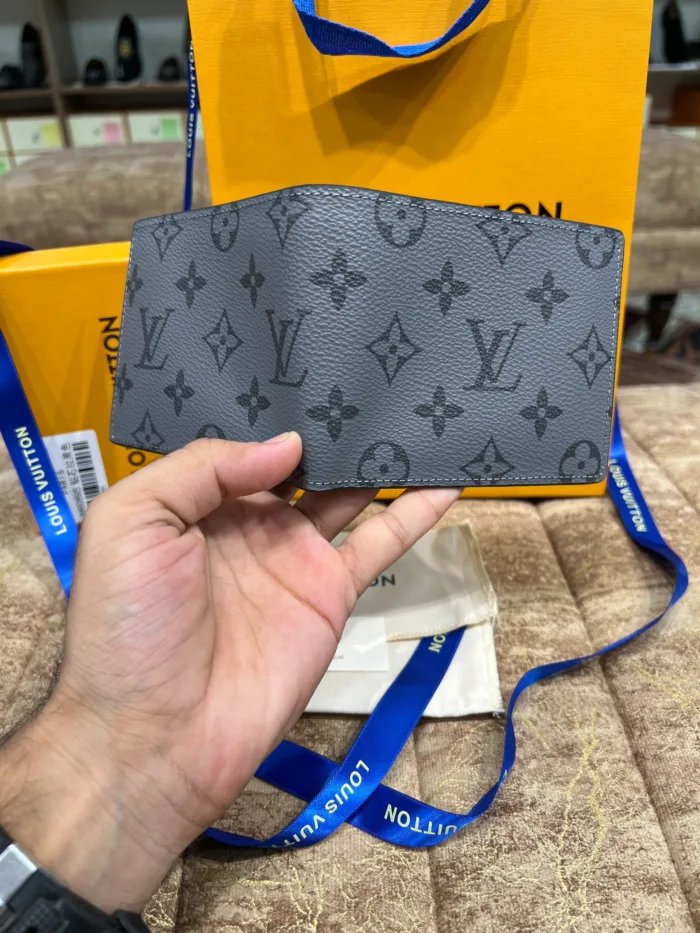 LV Grey Printed Logo Wallet - Image 3