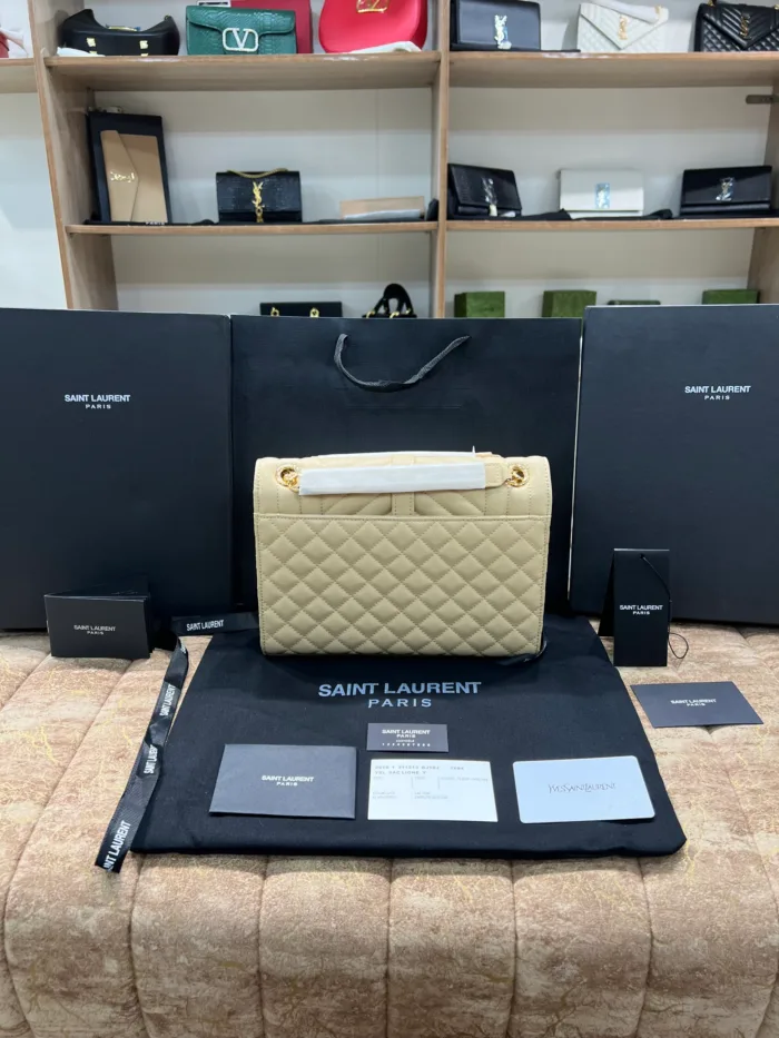 YSL Skin Texture Leather Bag - Image 2