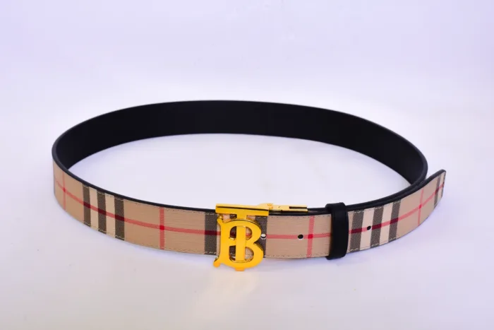 Burberry Golden Logo Pattern Belt - Image 4