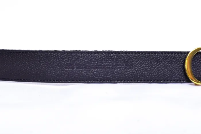 Dior CD Logo Black Cloth Belt - Image 4
