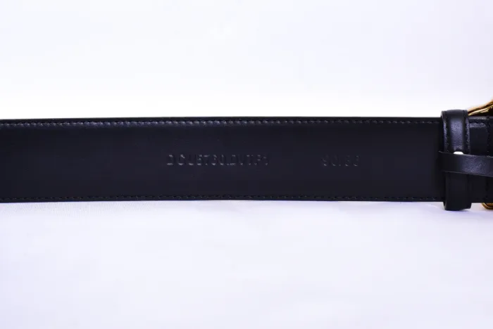 Versace Golden Logo Black Belt - Image 4